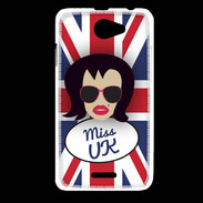 Coque HTC Desire 516 Miss UK Brune