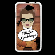 Coque HTC Desire 516 Mister Guadeloupe Chatain