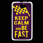 Coque HTC Desire 516 Keep Calm and Be Fast Violet