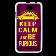 Coque HTC Desire 516 Keep Calm and Be Furious Rose
