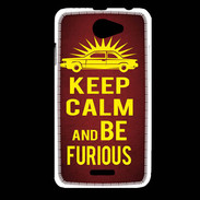 Coque HTC Desire 516 Keep Calm and Be Furious Rouge