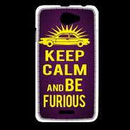 Coque HTC Desire 516 Keep Calm and Be Furious Violet