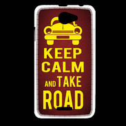 Coque HTC Desire 516 Keep Calm and Take o road 2 Rouge