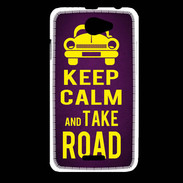 Coque HTC Desire 516 Keep Calm and Take o road 2 Violet