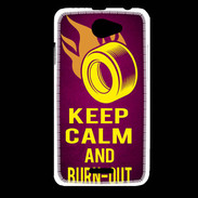 Coque HTC Desire 516 Keep Calm and Burn Out Rose