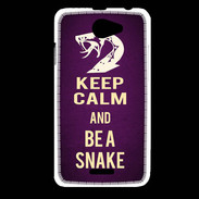 Coque HTC Desire 516 Keep Calm and Be a Snake Violet