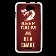 Coque HTC Desire 516 Keep Calm and Be a Snake Rouge