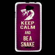 Coque HTC Desire 516 Keep Calm and Be a Snake Rose