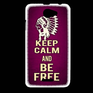 Coque HTC Desire 516 Keep Calm and Be Free Rose