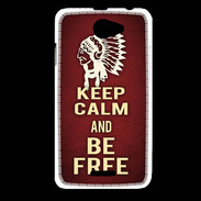 Coque HTC Desire 516 Keep Calm and Be Free Rouge
