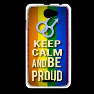 Coque HTC Desire 516 Keep Calm and Be Proud mens Gay
