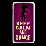 Coque HTC Desire 516 Keep Calm and Dance Rose