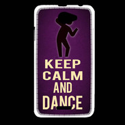 Coque HTC Desire 516 Keep Calm and Dance Violet