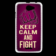 Coque HTC Desire 516 Keep Calm and Fight Rose