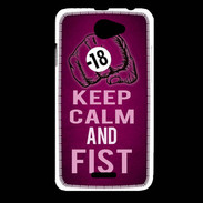 Coque HTC Desire 516 Keep Calm and Fist Rose