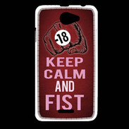 Coque HTC Desire 516 Keep Calm and Fist Rouge