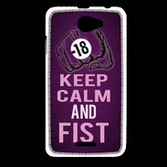 Coque HTC Desire 516 Keep Calm and Fist Violet