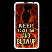 Coque HTC Desire 516 Keep Calm and Grenade Feu
