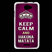 Coque HTC Desire 516 Keep Calm and Hakuna Matata rose