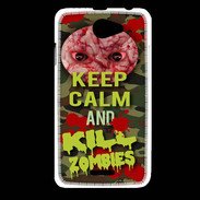 Coque HTC Desire 516 Keep Calm and Kill Zombies camouflage