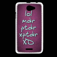 Coque HTC Desire 516 LOL MDR Rose ZG