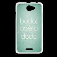 Coque HTC Desire 516 Boulot Apéro Dodo Vert ZG