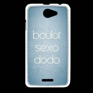 Coque HTC Desire 516 Boulot Sexo Dodo Bleu ZG