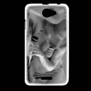 Coque HTC Desire 516 DP Charme enNoir et blanc 