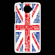 Coque HTC Desire 601 Angleterre sur Drapeau 1