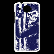 Coque HTC Desire 601 Tête de mort Biker USA