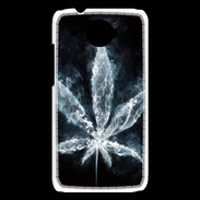 Coque HTC Desire 601 Feuille de cannabis en fumée