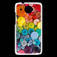 Coque HTC Desire 601 Arc en ciel de boutons de couture