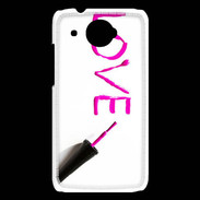 Coque HTC Desire 601 Love avec vernis à ongle