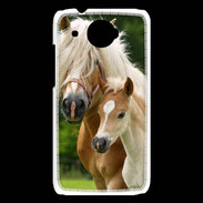 Coque HTC Desire 601 Cheval et poulain