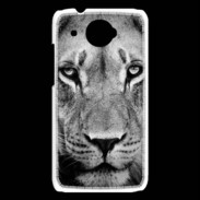 Coque HTC Desire 601 Lion en noir et blanc