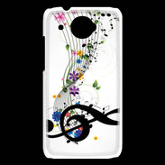 Coque HTC Desire 601 Farandole de notes de musique 1