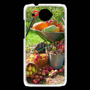 Coque HTC Desire 601 fruits et légumes d'automne