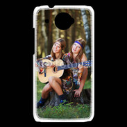 Coque HTC Desire 601 Hippie et guitare 5