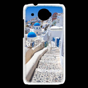 Coque HTC Desire 601 Village sur l'Île de Santorini en Grêce