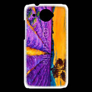 Coque HTC Desire 601 Peinture de champs de lavande 