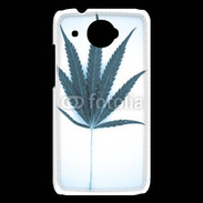 Coque HTC Desire 601 Marijuana en bleu et blanc