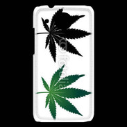 Coque HTC Desire 601 Double feuilles de cannabis