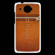 Coque HTC Desire 601 Effet cuir avec zippe