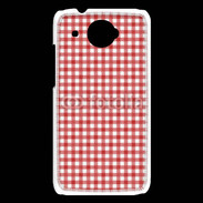 Coque HTC Desire 601 Effet vichy rouge et blanc