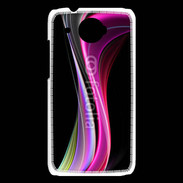 Coque HTC Desire 601 Abstract multicolor sur fond noir