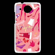 Coque HTC Desire 601 Fond fashion rose 5