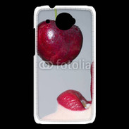 Coque HTC Desire 601 Cerise et bouche 3