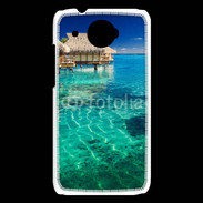 Coque HTC Desire 601 Bungalow sur l'eau des tropiques