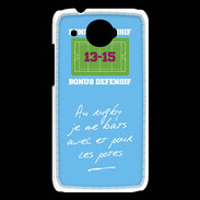 Coque HTC Desire 601 Les potes Bonus offensif-défensif Bleu