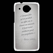 Coque HTC Desire 601 Chaque fois Gris Citation Oscar Wilde